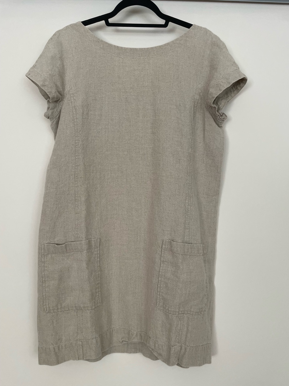 Eileen Fisher Tan Organic Linen Dress